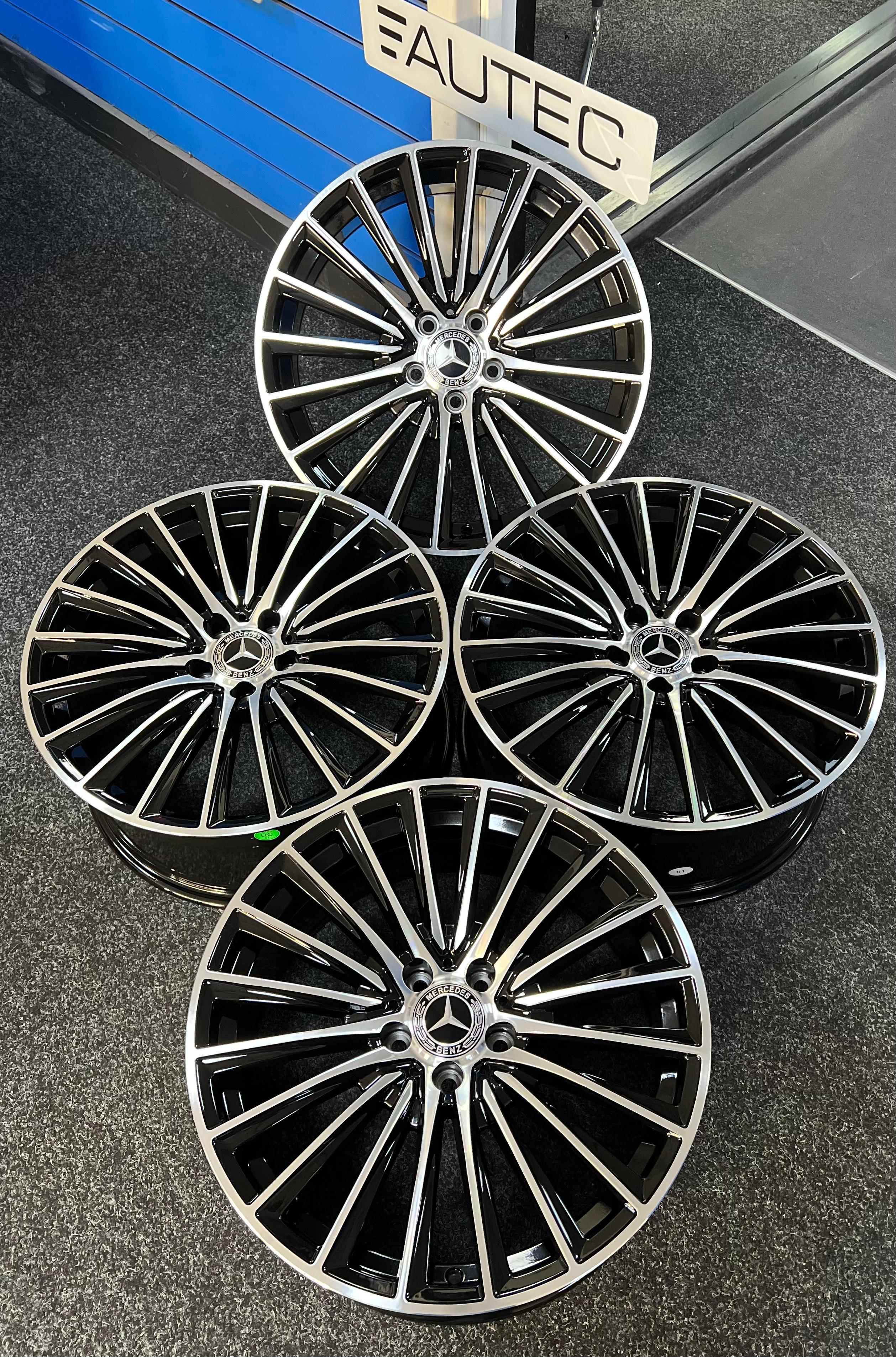 19" TWISTED SPOKE TRIDENT Alloy Wheels For Mercedes Benz AMG
