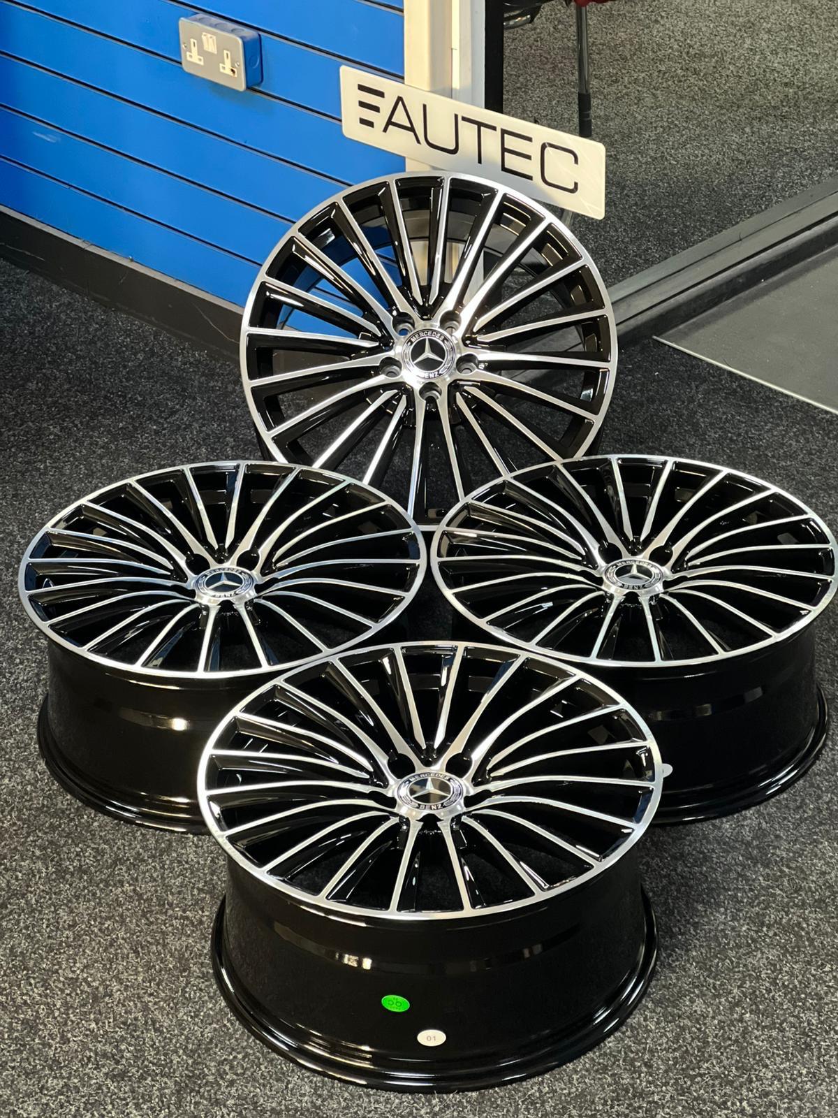 19" TWISTED SPOKE TRIDENT Alloy Wheels For Mercedes Benz AMG