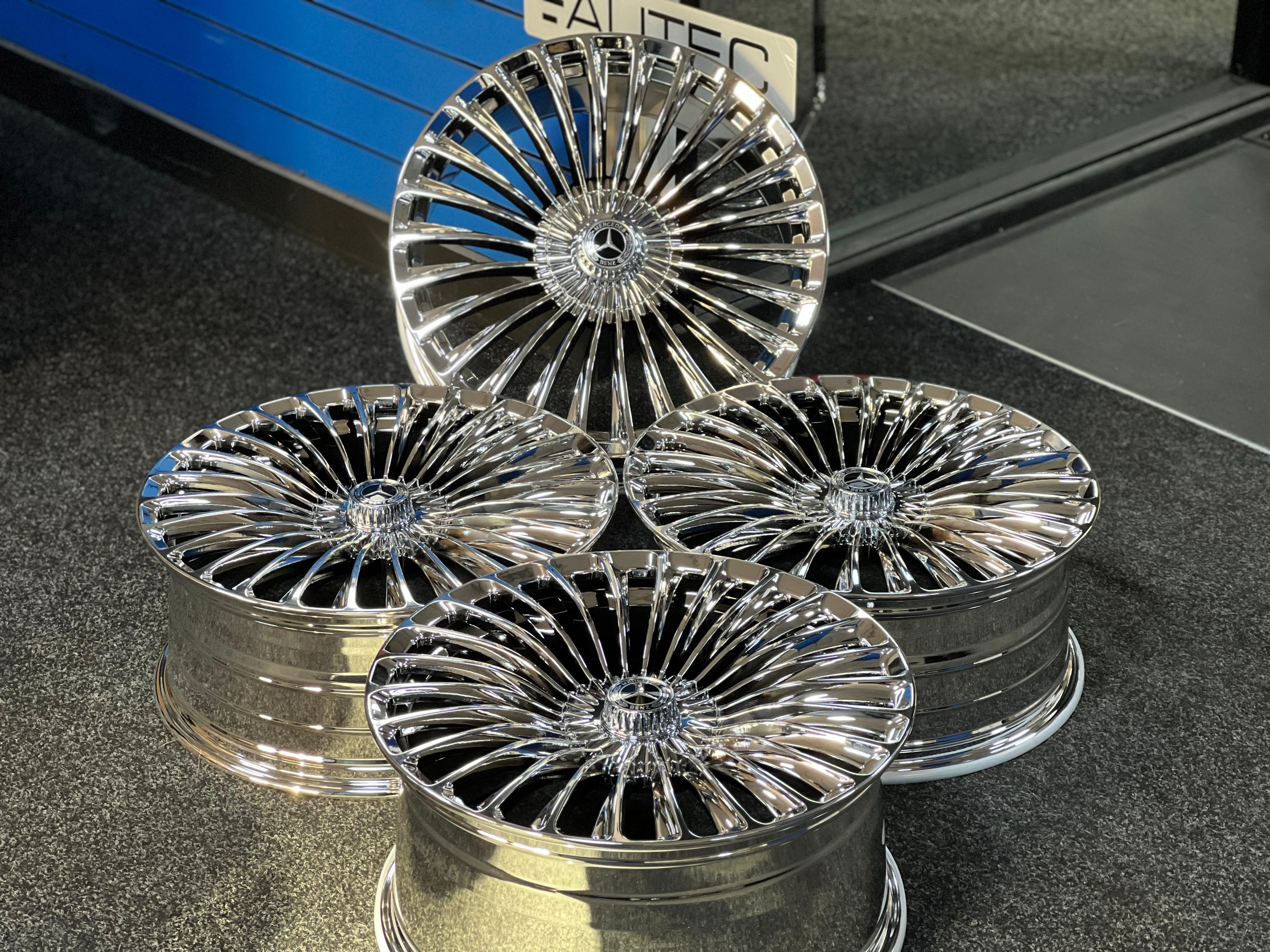19" Maybach American Chrome Styling Alloy Wheels For Mercedes Benz