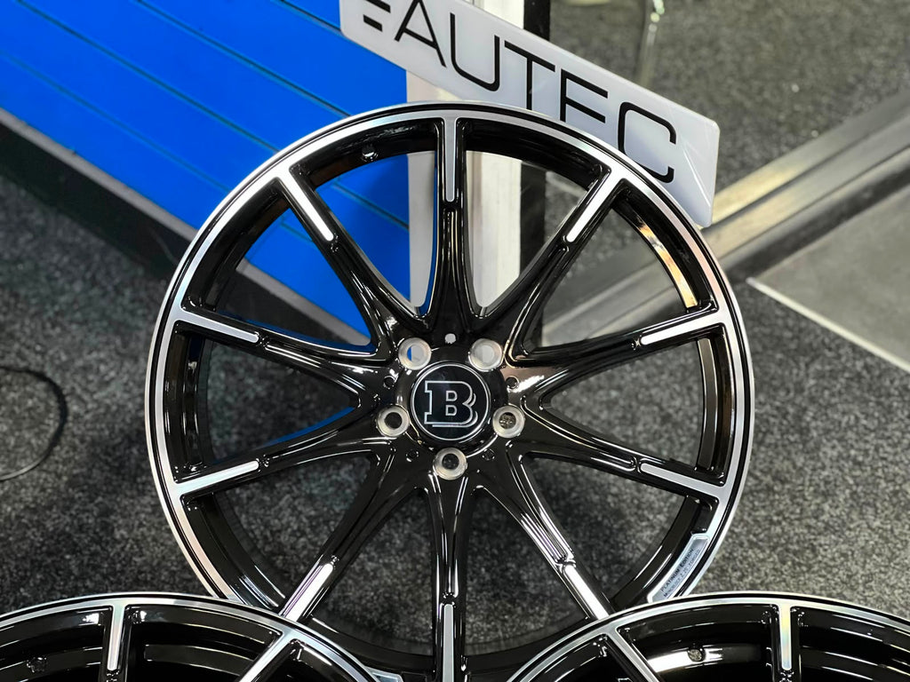20" MONOBLOCK Platinum Styling Staggered Wheels For Mercedes Benz