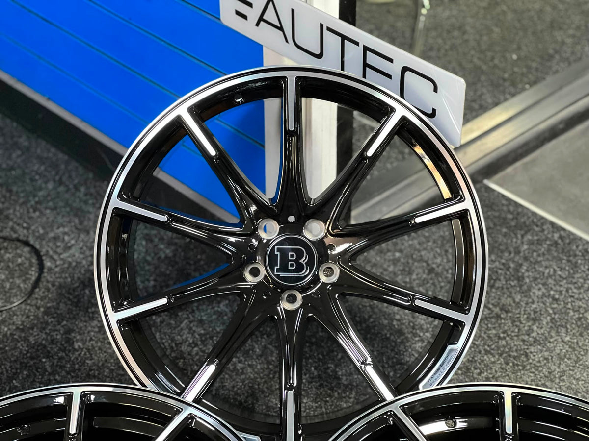 20" MONOBLOCK Platinum Styling Staggered Wheels For Mercedes Benz