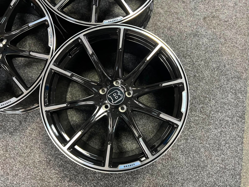 20" MONOBLOCK Platinum Styling Staggered Wheels For Mercedes Benz
