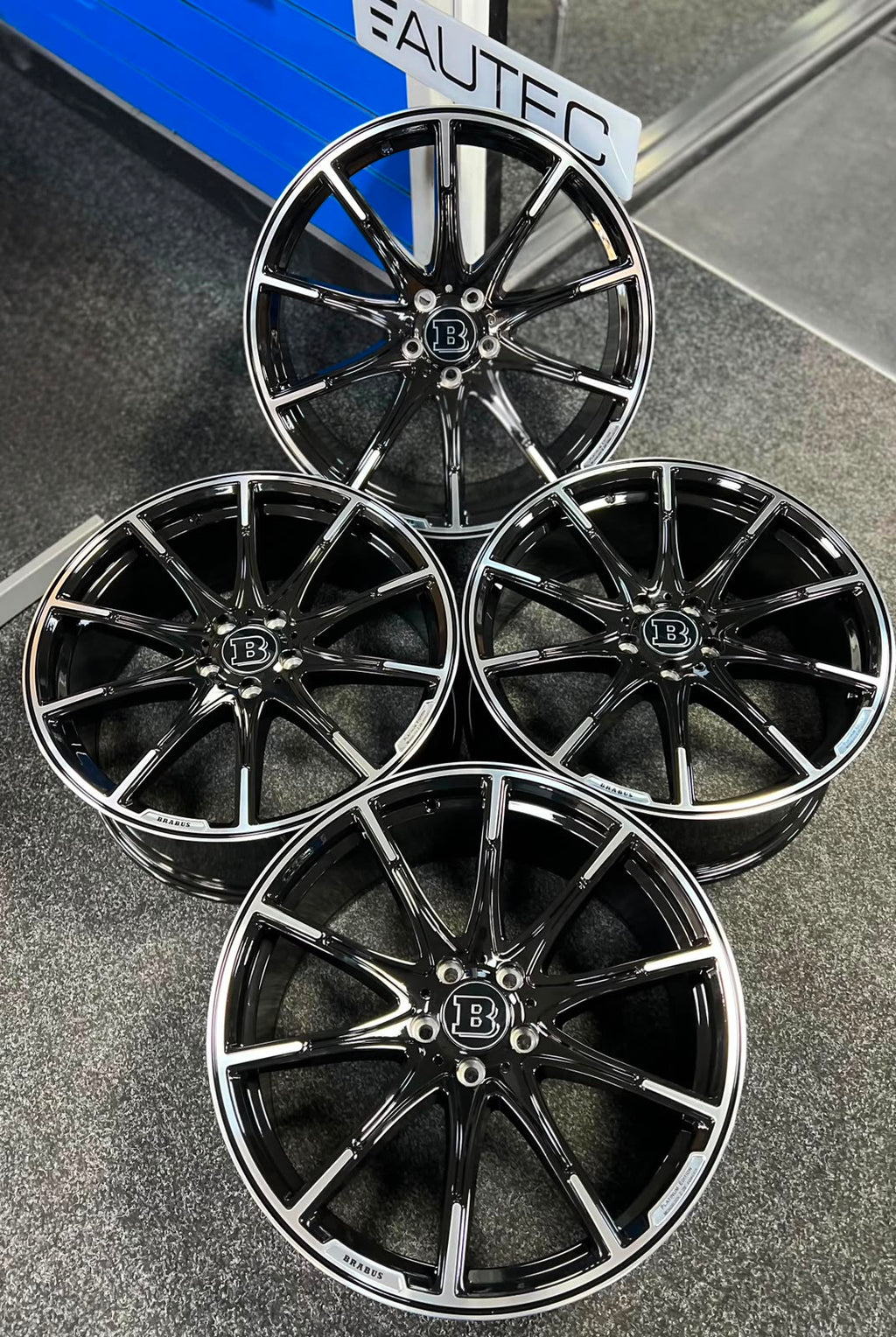 20" MONOBLOCK Platinum Styling Staggered Wheels For Mercedes Benz