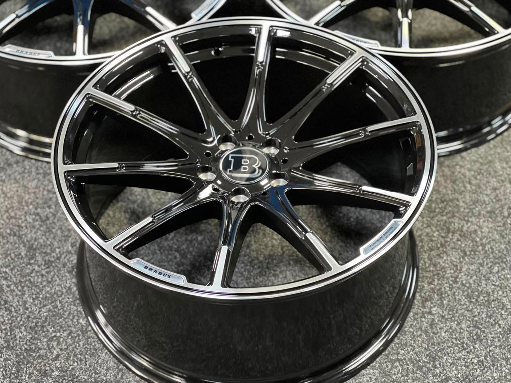 20" MONOBLOCK Platinum Styling Staggered Wheels For Mercedes Benz
