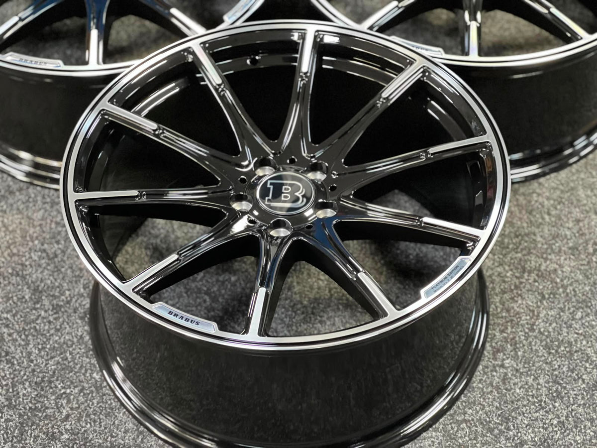 20" MONOBLOCK Platinum Styling Staggered Wheels For Mercedes Benz