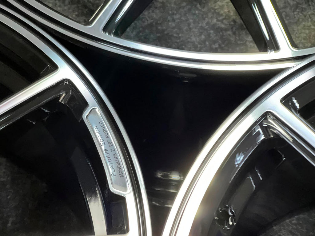20" MONOBLOCK Platinum Styling Staggered Wheels For Mercedes Benz