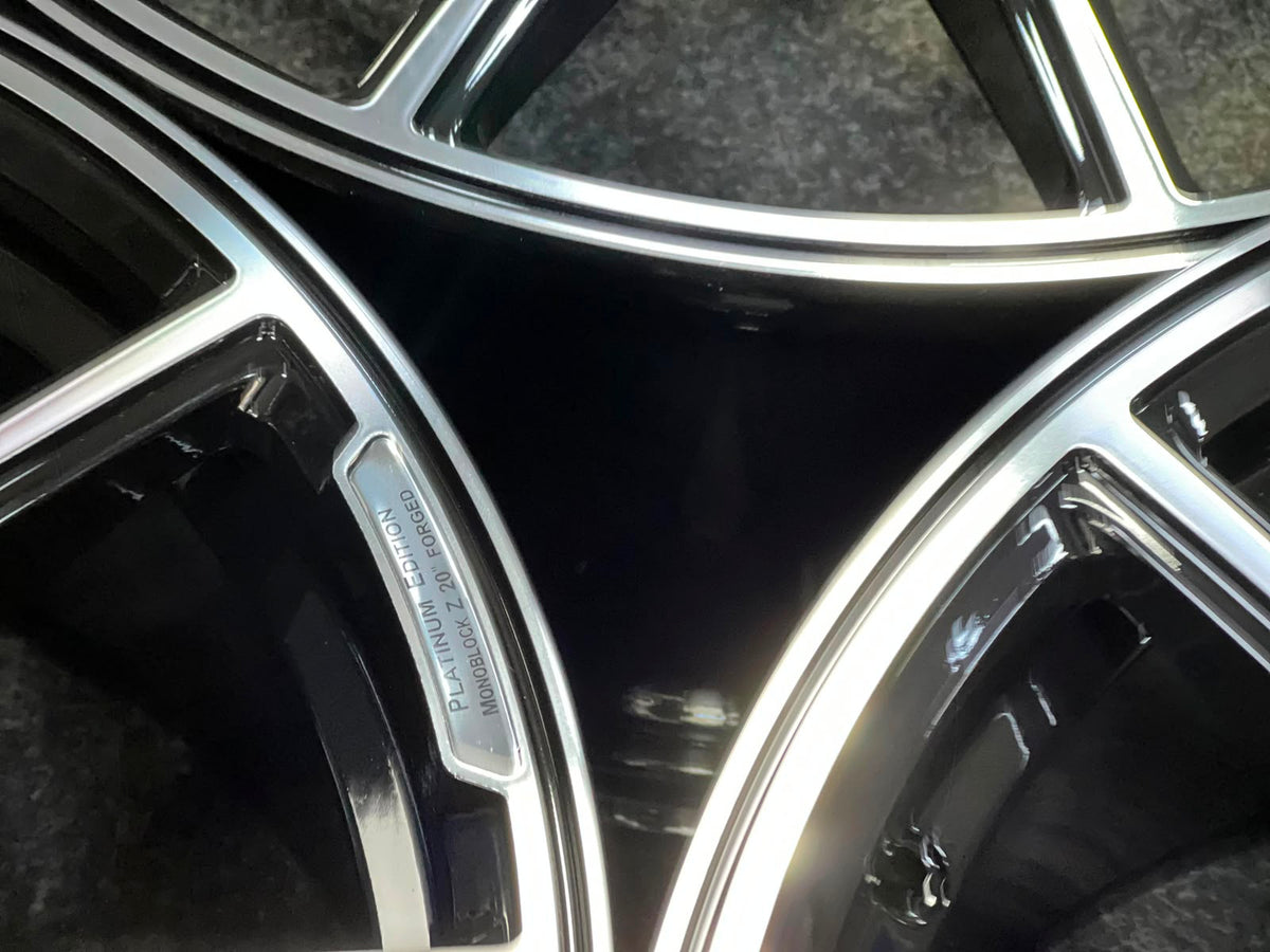 20" MONOBLOCK Platinum Styling Staggered Wheels For Mercedes Benz