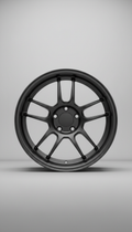 Graphite Black deep-dish forged wheel